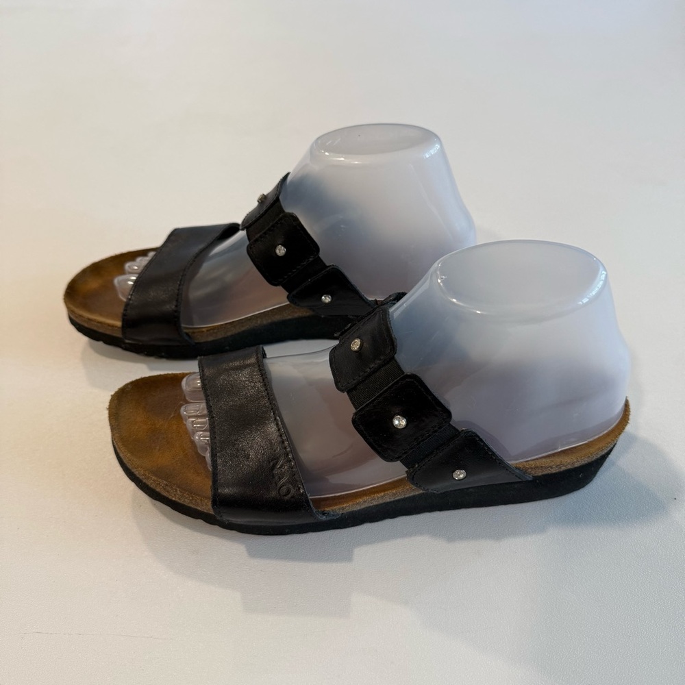 NAOT Ashley Madras Leather Embellished Sandals Womens Size 40/ 9